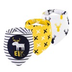 Baby Bibs Supplier - 3-Pack Waterproof Bandana Snap