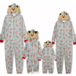 Family Pajamas Supplier - Matching Deer Snow Children PJs