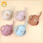 Silicone Baby Cup Manufacturer - BPA Free Cut Pattern Straw