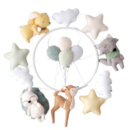 Baby Crib Mobile Supplier - Woodland Animals Felt Hanging