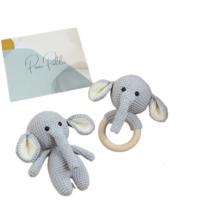 Crochet Baby Toy Supplier - Custom Knitting Elephant Plush