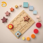 Shape Sorter Toy Factory - Portable Wooden Montessori Material