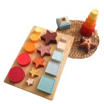Shape Sorter Toy Factory - Portable Wooden Montessori Material