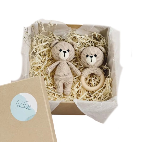 Montessori Toys Factory - Natural Wooden Ring Crochet