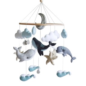 Crib Mobile Factory - Forest Animal Leaves Felt Hanging