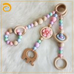 Wood Teether Manufacturer - Crochet Beissring Baby Toy