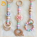 Wood Teether Manufacturer - Crochet Beissring Baby Toy