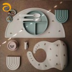 Baby Feeding Set Manufacturer - Silicone Bib Plate Spoon