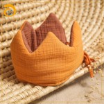 Newborn Props Factory - Solid Muslin Baby Crown Party