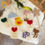 Teether Pacifier Supplier - Heart Silicone Letter Beads