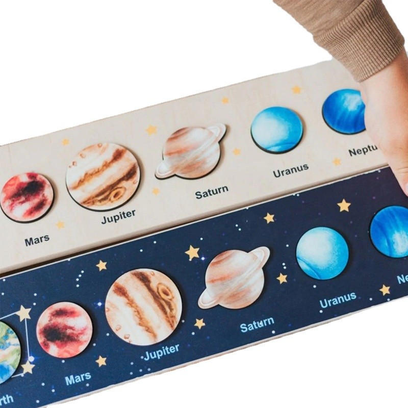 Wooden Puzzle Manufacturer - Solar System Planet Tray