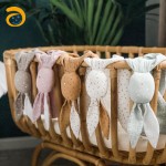 Baby Blanket Supplier - Cotton Muslin Cuddle Animal Bib