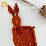 Baby Blanket Supplier - Cotton Muslin Cuddle Animal Bib