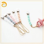 Pacifier Clips Manufacturer - Silicone Beaded Lanyard Wooden