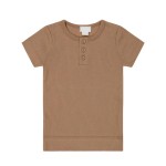 Toddler Tshirts Manufacturer - Ribbed Short Sleeve Henley
