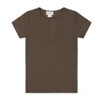 Toddler Tshirts Manufacturer - Ribbed Short Sleeve Henley