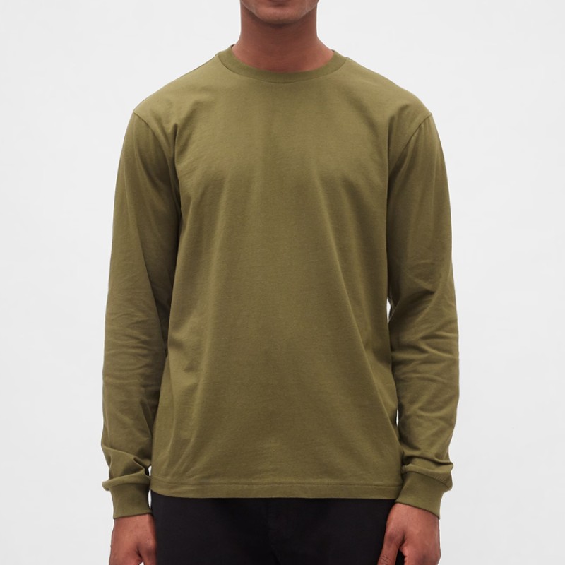 Men's T-Shirt Factory - Organic Cotton Long Sleeve Fitted