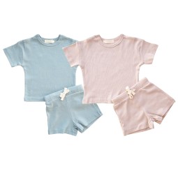 Toddler Clothing Set Factory - Organic Cotton Waffle Knit