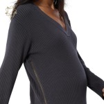 Maternity Sweater Manufacturer - Bamboo Side Zip Nursing