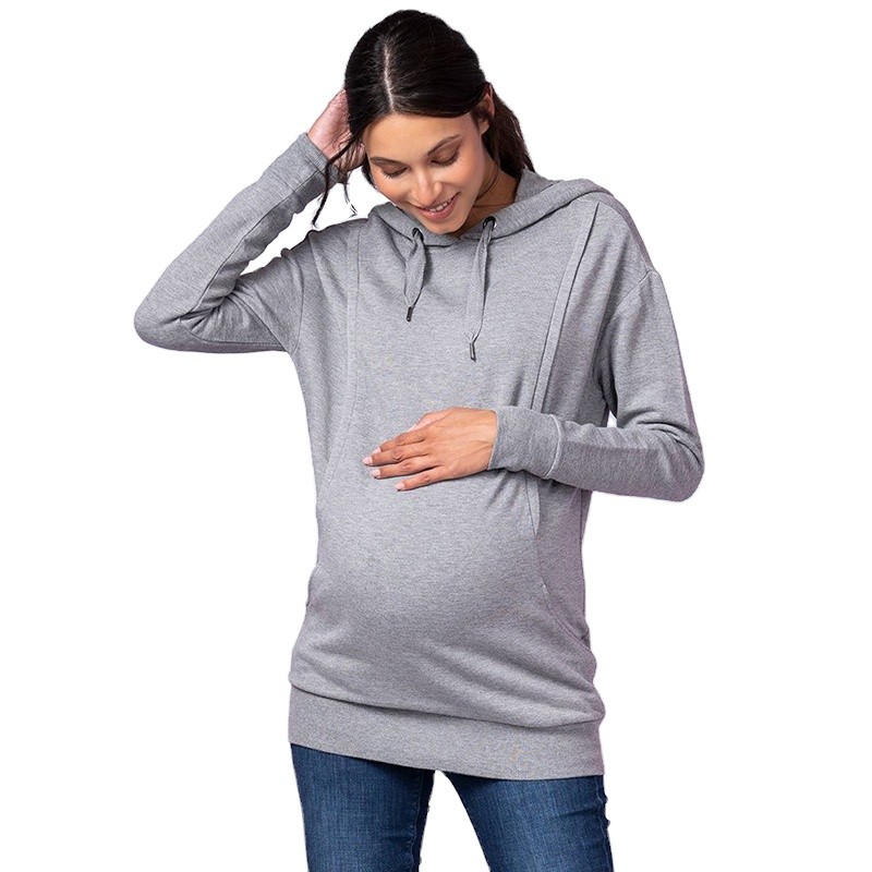 Nursing Hoodie Manufacturer - Bamboo Cotton Terry Open