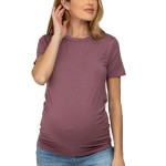 Maternity T-shirt Supplier - Bamboo Short Sleeve Nursing