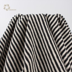 Sweatshirt Fabric Manufacturer - Hemp Cotton Striped Jersey