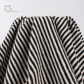 Sweatshirt Fabric Manufacturer - Hemp Cotton Striped Jersey