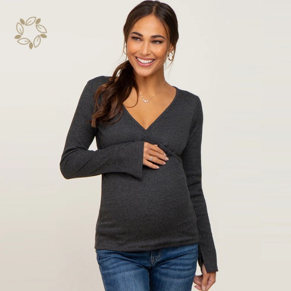 Nursing T-shirt Factory - Organic Bamboo Rib Cotton