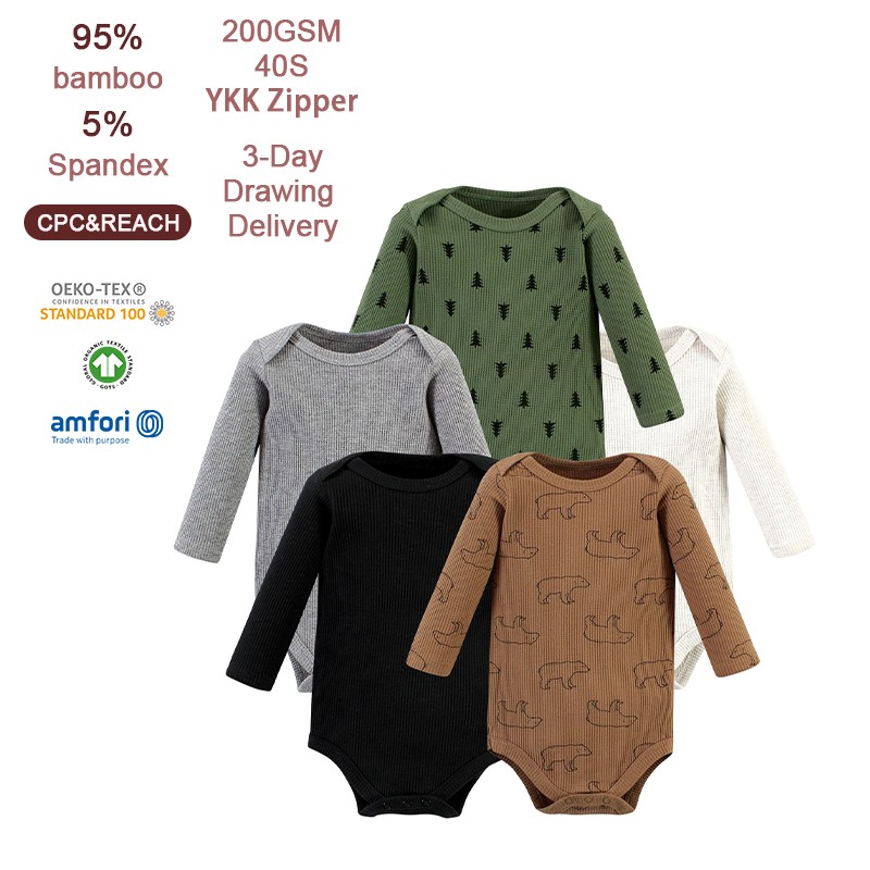 Baby Bodysuits Factory - Organic Cotton Waffle Onesie