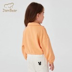 Baby Sweatshirt Manufacturer - Organic Half Zip Girls