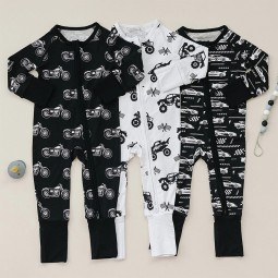 Baby Onesie Supplier - Organic Bamboo Zip Romper