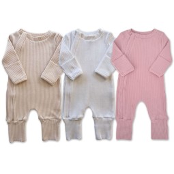 Baby Romper Manufacturer - Organic Cotton Rib Onesie