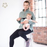 Maternity Sweatshirt Factory - Organic Cotton Half Zip