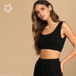 Activewear Set Factory - Organic Cropped Bra Joggers