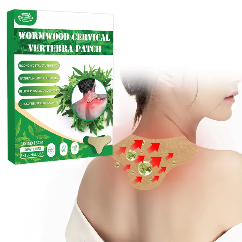 OEM/ODM Chinese Natural Wormwood Herbal Pain Plaster Wormwood Cervical Vertebra Pain Patch