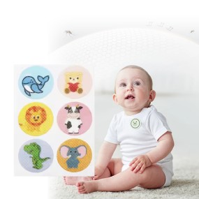 High Quality Plant Formula Mosquito Repellent Patches Stickers Support Custom Patterns Mosquito Repellent Patch for Kids