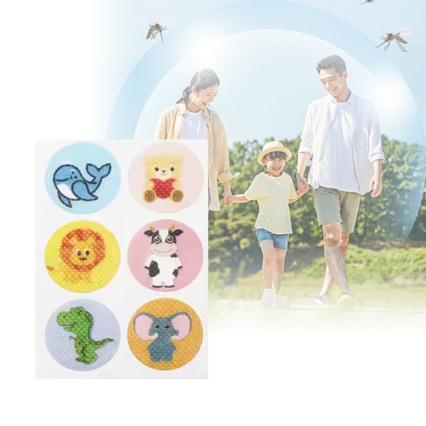 Private Label Plant Extract Mosquito Repellent Patches Customizable Pattern Mosquito Repellent Stickers for Kids