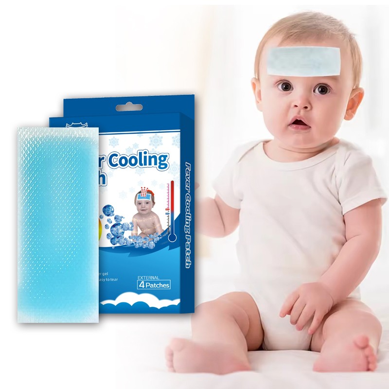 Baby Cooling Patch Safe Effective Forehead Hydrogel Gel Patch