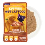 高蛋白营养均衡的猫奶油湿食品，适合所有年龄，85克袋装无谷物和糖猫食品零食，皮肤和皮毛健康