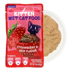 无人工色素小猫湿食品零食真正的蒸肉猫奶油湿食品富含维生素和矿物质OEM可接受