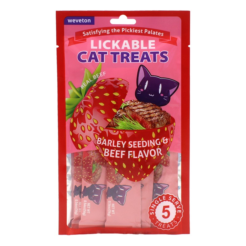All Natural High Protein Cat Creamy Strips Snack 16g Artificial Colors Free Health Kitten Wet Food With Multi Vitamins&Minerals