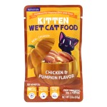 高蛋白营养均衡的猫奶油湿食品，适合所有年龄，85克袋装无谷物和糖猫食品零食，皮肤和皮毛健康