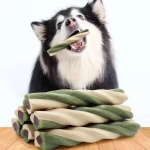促销OEM高蛋白天然食品宠物有机对待狗重要咀嚼牙磨牙棒零食食品