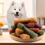 宠物用品狗牙科治疗狗零食制造商牙科护理狗治疗牛肉味牙齿清洁骨