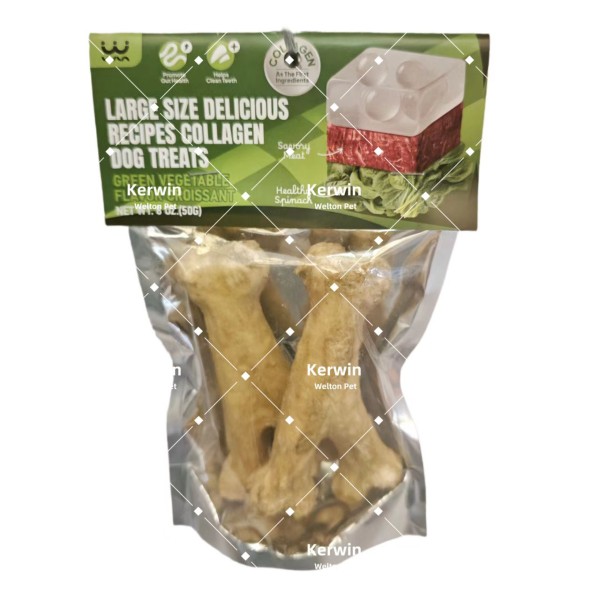 OEM/ODM狗粮治疗批发狗牙零食治疗干植物胶原蛋白高蛋白狗牙咀嚼棒