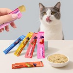 高蛋白猫奶油条治疗谷物和无糖猫条16g私人标签定制天然猫湿食品增肌