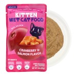多种口味小猫猫奶油湿食品对待100%真正的肉制成的私人标签定制猫湿食品袋包装