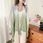 Fashion Shawl Supplier - Custom Hollow Knitted Wrap