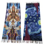Print Shawl Manufacturer - Hot Sale Double Side Logo