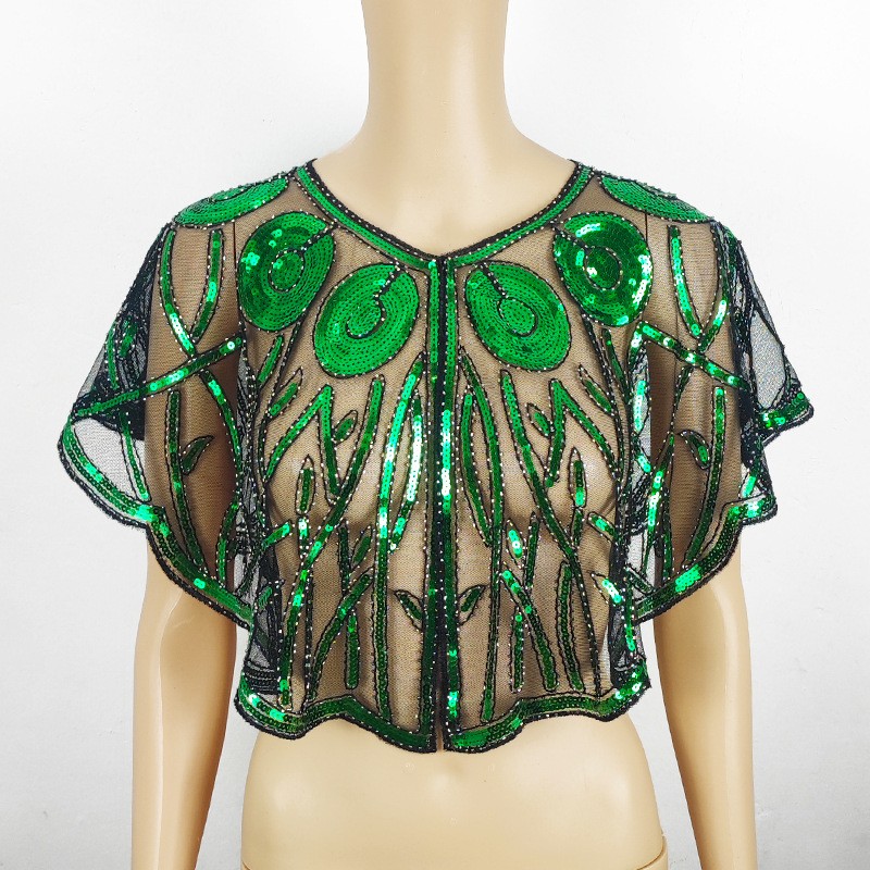 Glitter Cape Supplier - Sequin Beaded Short Cover